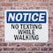 Signmission No Texting While Walking, 10 in W x Rectangle, Plastic OS-2PACK-NS-P-710-L-14895 - alternate 7